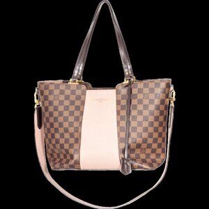 LOUIS VUITTON DAMIER EBENE JERSEY SHOULDER TOTE